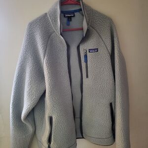Patagonia Light Gray Retro Fleece Jacket